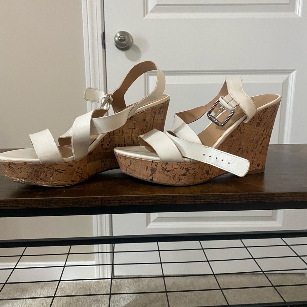 White Cork Sandal